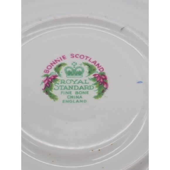 Royal Standard Bonnie Scotland Clan Macdonald Saucer Only - Picture 3 of 6